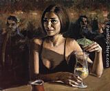 Cocktail in Maui by Fabian Perez
